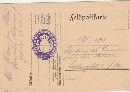 Feldpostkarte - XIII. (K.W.) Armee-Korps Feldtrainkomp. No. 3 - 1915 (69371) - Briefe U. Dokumente