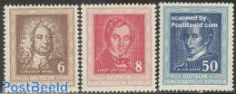 Germany, DDR 1952 Haendel Festival 3v, Mint NH, Performance Art - Music - Unused Stamps