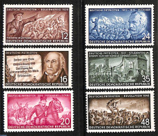 Germany, DDR 1953 Patriots 6v, Mint NH, Nature - Horses - Nuevos