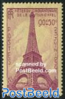 France 1939 Eiffel Tower 50th Anniversary 1v, Mint NH, Art - Architecture - Unused Stamps