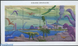 Grenada 1994 Preh. Animals 12v M/s, Mint NH, Nature - Prehistoric Animals - Prehistorics