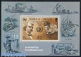 Turks And Caicos Islands 1985 Int. Youth Year S/s, Mint NH, Transport - Various - Ships And Boats - International Yout.. - Schiffe