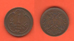 Austria 1 Kreuzer 1896 Österreichisch   C 3 - Autriche