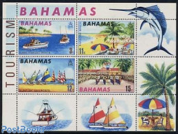 Bahamas 1969 Tourism S/s, Mint NH, Nature - Performance Art - Transport - Various - Fishing - Music - Ships And Boats .. - Poissons