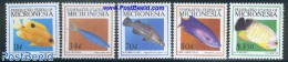 Micronesia 2001 Definitives, Fish 5v, Mint NH, Nature - Fish - Vissen