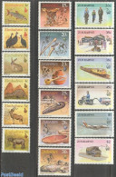 Zimbabwe 1990 Definitives 18v, Mint NH, Nature - Transport - Animals (others & Mixed) - Fish - Poultry - Rabbits / Har.. - Peces