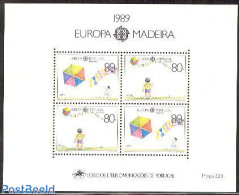 Madeira 1989 Europa S/s, Mint NH, History - Various - Europa (cept) - Toys & Children's Games - Madère