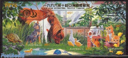 Australia 1996 10th Asian Exhibition S/s, Mint NH, Nature - Animals (others & Mixed) - Birds - Cats - Dogs - Horses - .. - Ongebruikt