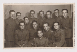 Ww2 Group Bulgaria Bulgarian Military Officers With Uniforms, Portrait, Vintage Orig Photo 13.4x8.5cm. (47852) - Guerra, Militares