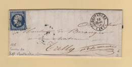 Coutances - 48 - Manche - 1856 - Courrier Ecrit à Monthuchon - 1849-1876: Classic Period