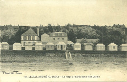 22  LE  VAL ANDRE - LA PLAGE A MAREE BASSE ET LE CASINO (ref 9511) - Sonstige & Ohne Zuordnung