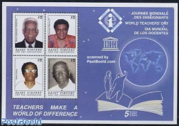 Saint Vincent 1999 Teachers Day 4v M/s, Mint NH, Science - Education - St.Vincent (1979-...)