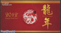 Turks And Caicos Islands 2012 Year Of The Dragon S/s, Mint NH, Various - New Year - Round-shaped Stamps - Anno Nuovo