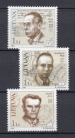 LITHUANIA 2004 Famous People MNH(**) Mi 835-837 #Lt1006 - Lithuania