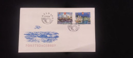 C) 1986. NORWAY. FDC. TWIN CITIES. DOUBLE STAMP. XF - Otros & Sin Clasificación