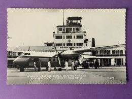 CPSM Petit Format THE NEW JET-PROP DART HERALD….   JERSEY AIRPORT    Joli Plan    Très Bon état - 1946-....: Modern Era
