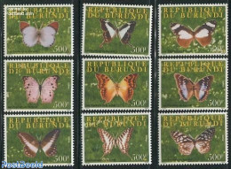 Burundi 2009 Butterflies 9v, Mint NH, Nature - Butterflies - Sonstige & Ohne Zuordnung