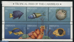 Grenada 1995 Marine Life 6v M/s, Mint NH, Nature - Fish - Poissons