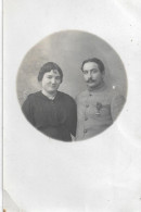 Carte Photo D'un Militaire Avec Maidaille Et Sa Femme - Andere & Zonder Classificatie