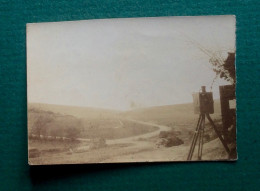 PHOTO 1915 Appareil Photo Ancien Camera Pose éclatement D'un Obus RONVAL REIMS - Other & Unclassified