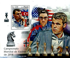 Angola 2019 World Chess Championship S/s, Mint NH, Sport - Chess - Schach