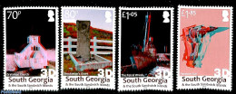 South Georgia / Falklands Dep. 2019 Grytviken Church 4v, 3-D Stamps, Mint NH, Religion - Various - Churches, Temples, .. - Iglesias Y Catedrales
