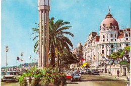 NICE    Au Soleil De La Côte D'Azur .Promenade Des Anglais Et L'Hôtel Négresco(petit Format) - Cafés, Hoteles, Restaurantes