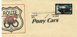 USA. PONY CARS: ROUTE 66. Lettre Sacramento 2022   (1969 Chevrolet Camaro) - Automovilismo