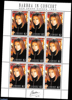 Saint Vincent 1993 Barbara Streisand M/s, Mint NH, Performance Art - Music - Popular Music - Musik