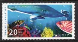 2024 TURKEY EUROPA UNDERWATER FAUNA AND FLORA MNH ** - Unused Stamps