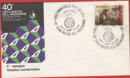 ITALIA - ITALIE - ITALY - 1979 - 80 Pro Hanseniani + Annullo 40a Fiera Dell'Ascensione - 5a Rassegna Filatelico/Numismat - Briefmarkenausstellungen
