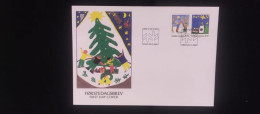 C) 1990. NORWAY. FDC CHRISTMAS CELEBRATION. DOUBLE STAMP. XF - Other & Unclassified