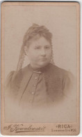 Latvia Lettland, Riga, Small Visit Cabinet Card - Lettonie