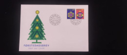 C) 1989.NORWAY. FDC CHRISTMAS CELEBRATION. DOUBLE STAMP. XF - Otros & Sin Clasificación