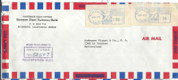 ETATS UNIS Ca.1971: LSC Ill. De Riverside (Cal.) Pour Le Brassus (Suisse) - Lettres & Documents