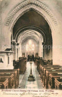 72843493 Worthing West Sussex Broadwater Church Showing Old Norman Arch  - Autres & Non Classés