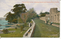 PC33694 View At Port Arthur Showing Arsenal And Commandants House. Valentine - World