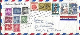 ETATS UNIS Ca.1967: LSC Ill. De New York Pour Le Brassus (Suisse) - Cartas & Documentos