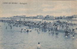 LIDO DI ROMA-ROMA-SPIAGGIA- CARTOLINA  VIAGGIATA IL 01-7-1936 - Autres & Non Classés