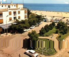 Argelès Sur Mer - Le Rond Point Et La Plage Du Centre - Automobile Voiture CITROËN DS - Résidence LA RESERVE - Argeles Sur Mer