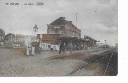 Obourg (Mons)    La Gare Vue Du Train - Mons