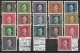 Bosnia-Herzegovina/Austria-Hungary, 1917 Year, No 124-141 (missing No 139 & 140), (*/**) - Bosnie-Herzegovine