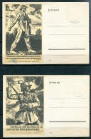 ALLEMAGNE - Lot De 3 Cartes "Feldpost" Illustrées Par Des Linogravures De Georg Sluyterman Von Langeweyde - Oorlog 1939-45