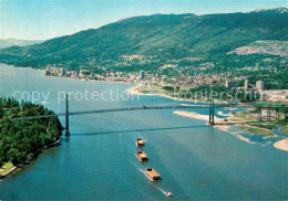 72825373 Vancouver British Columbia Fliegeraufnahme Lions Gate Bridge Vancouver - Non Classés