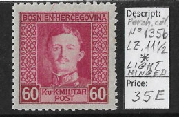 Bosnia-Herzegovina/Austria-Hungary, 1917 Year, No 135b, Perf. 11 1/2, (*) - Bosnie-Herzegovine