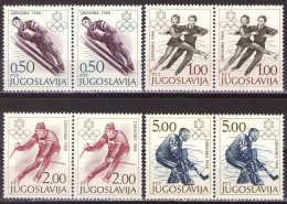 Yugoslavia 1968 - Sport, Winter Olimpic Games In Grenoble - Mi 1262-1265 - MNH**VF - Nuovi