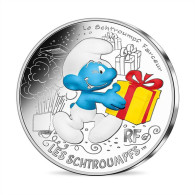 France 10 Euro Silver 2020 Jokey Smurf The Smurfs Colored Coin Cartoon 01844 - Conmemorativos