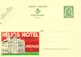 BELGIUM PPS  SBEP 6 PUBLIBEL 222 HELIOS HOTEL UNUSED - Werbepostkarten