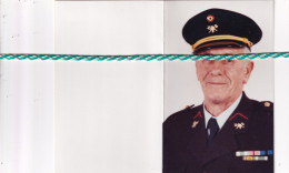 Henri Van Heule-Belaen, Menen 1906, 1995. Oud-strijder 40-45, Lid Geheim Leger. Foto Ere Sergeant Brandweer - Décès