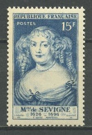 FRANCE 1950 N° 874 ** Neuf MNH Superbe C 1 € Madame De Sévigné - Ongebruikt
